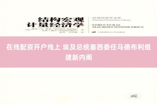 在线配资开户线上 埃及总统塞西委任马德布利组建新内阁