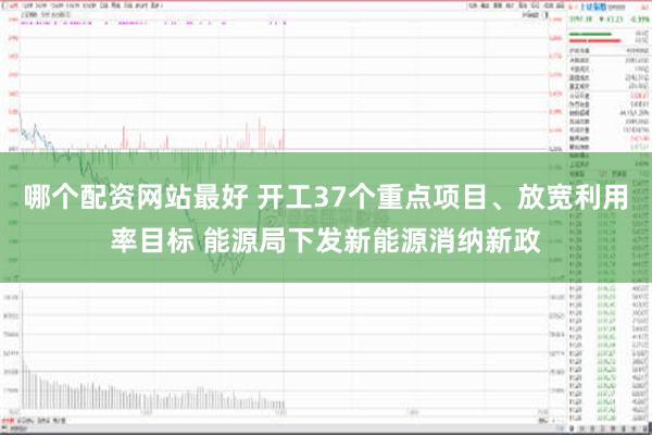 哪个配资网站最好 开工37个重点项目、放宽利用率目标 能源局下发新能源消纳新政