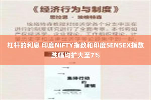 杠杆的利息 印度NIFTY指数和印度SENSEX指数跌幅均扩大至7%