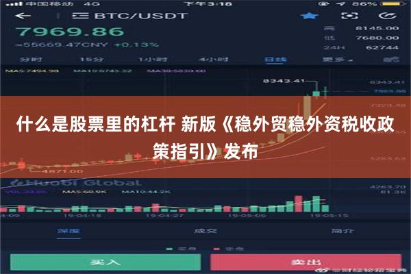 什么是股票里的杠杆 新版《稳外贸稳外资税收政策指引》发布