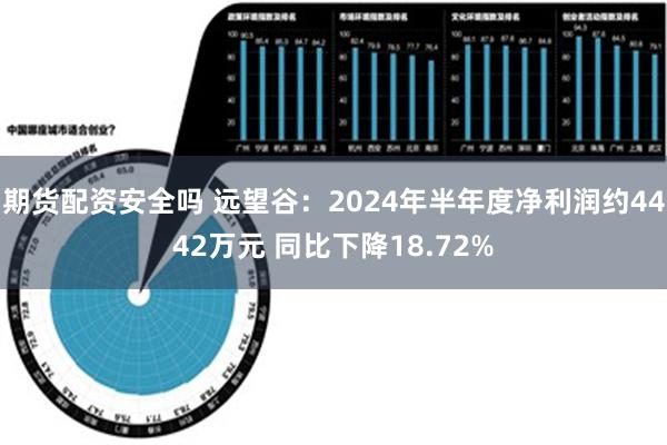 期货配资安全吗 远望谷：2024年半年度净利润约4442万元 同比下降18.72%