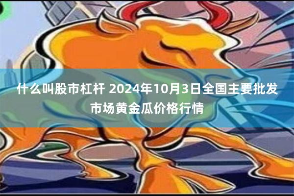 什么叫股市杠杆 2024年10月3日全国主要批发市场黄金瓜价格行情