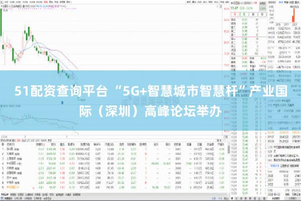 51配资查询平台 “5G+智慧城市智慧杆”产业国际（深圳）高峰论坛举办