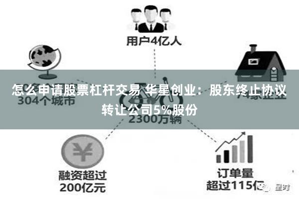 怎么申请股票杠杆交易 华星创业：股东终止协议转让公司5%股份